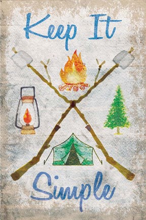 Framed Keep It Simple Print