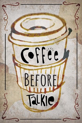 Framed Coffee Typography III Print