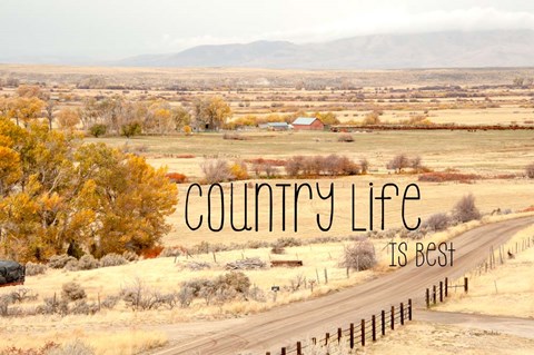 Framed Country Life is Best Print