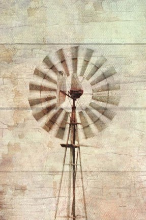 Framed Windmill Abstract Print