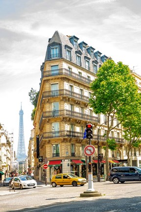 Framed Paris Corner Print