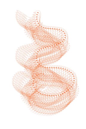 Framed Abstract Birds I Print