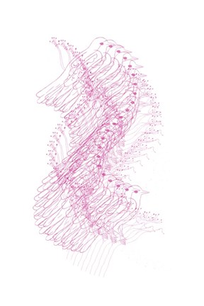 Framed Abstract Birds II Print