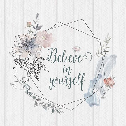 Framed Believe Print
