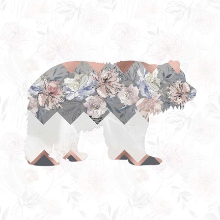 Framed Square Bear Print