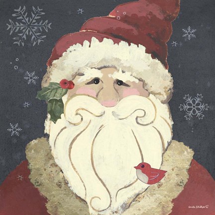 Framed Santa Print