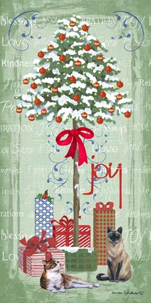 Framed Half Tree I Print