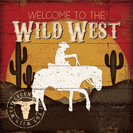 Framed Welcome to the Wild West Print