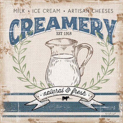 Framed Creamery Print