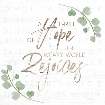 Framed Thrill of Hope Print