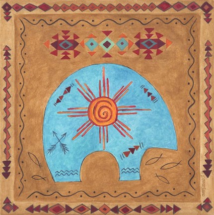 Framed Desert Bear Print