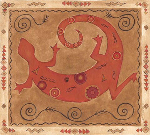 Framed Desert Lizard Print