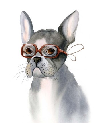 Framed Frenchie Print