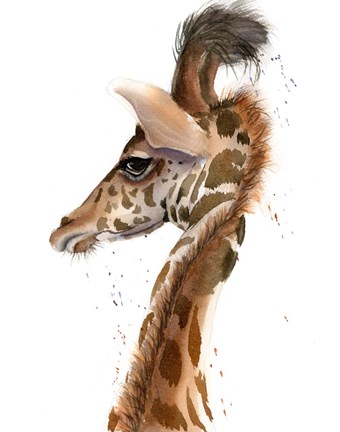 Framed Giraffe II Print