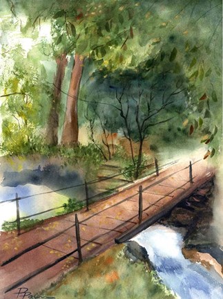 Framed Bridge II Print