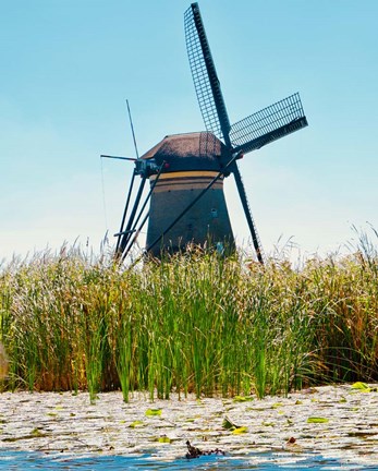 Framed Windmill I Print