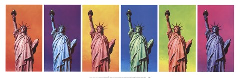 Framed Pop Art Liberty Print