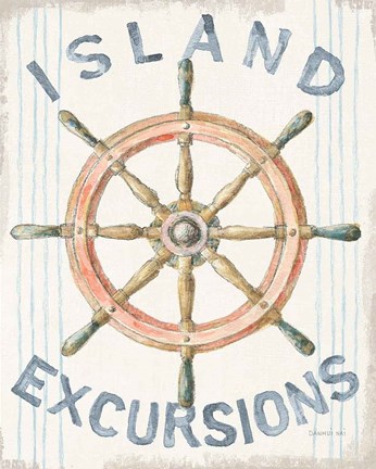 Framed Floursack Nautical IV Print