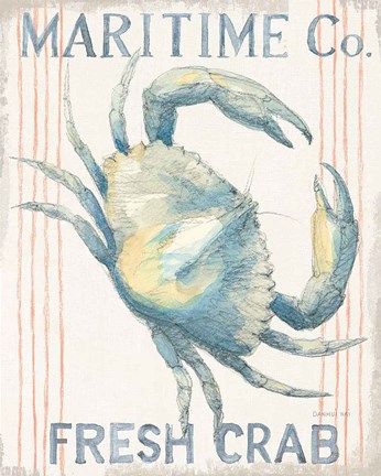 Framed Floursack Nautical III Print