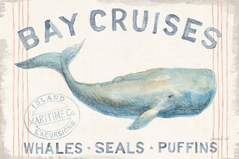 Framed Floursack Nautical I Print