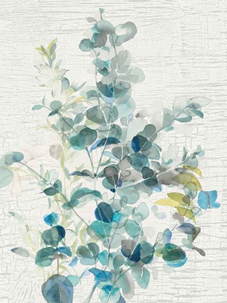 Framed Eucalyptus IV Vintage Print