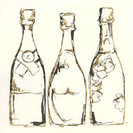 Framed Champagne is Grand III Print