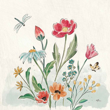 Framed Boho Field III Print