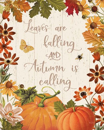 Framed Fall Garden III v2 Print