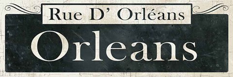 Framed French Quarter Sign II Print