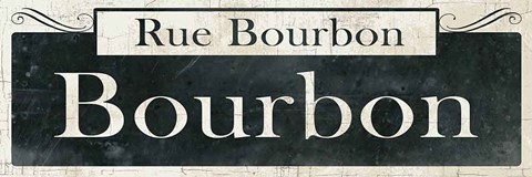 Framed French Quarter Sign I Print