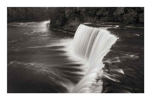 Framed Tahquamenon Falls Michigan I BW Print