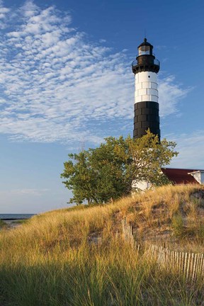 Framed Big Sable Point Lighthouse II Print