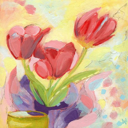Framed Tulips No. 3 Print