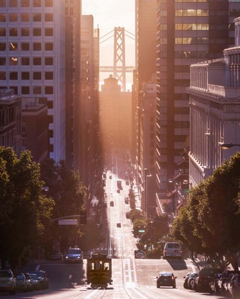 Framed Morning Trolly Print
