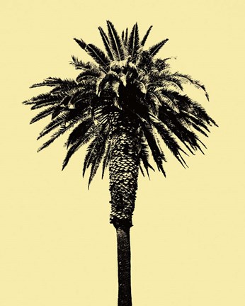 Framed Palm Tree 1996 (Yellow) Print