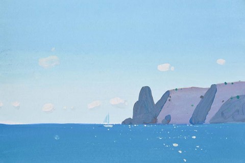 Framed Blue Fiolent Print