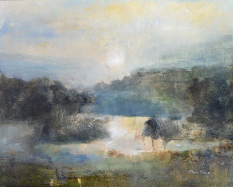 Framed Valley Blue Print