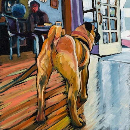 Framed Pug&#39;s View Print