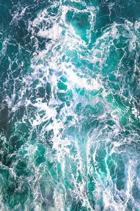 Framed Teal Embrace Print