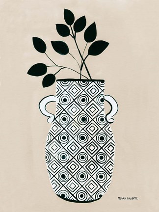 Framed Luna Vase Print