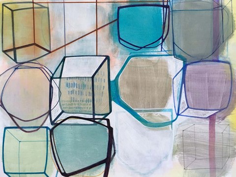 Framed Paper Abstract 3 Print