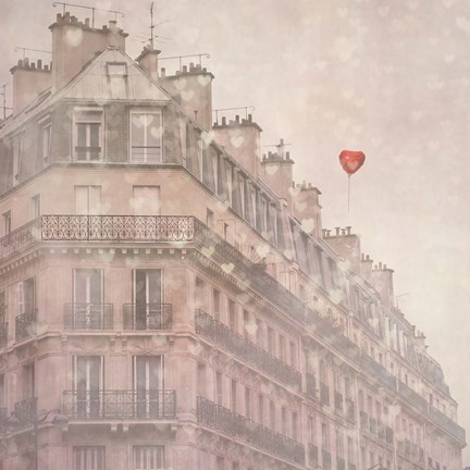Framed Heart Paris Print