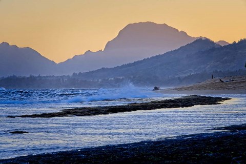 Framed Shades of Blue Print