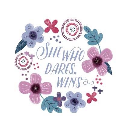 Framed Fierce Girl II Dares Print