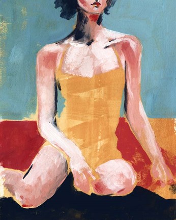 Framed Vintage Swim I Print