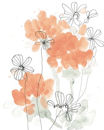 Framed Blush Peonies II Print