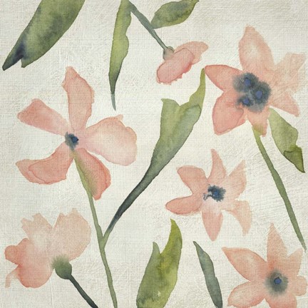 Framed Blush Pink Blooms IV Print