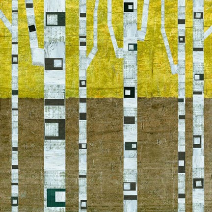 Framed Fall Birches Print