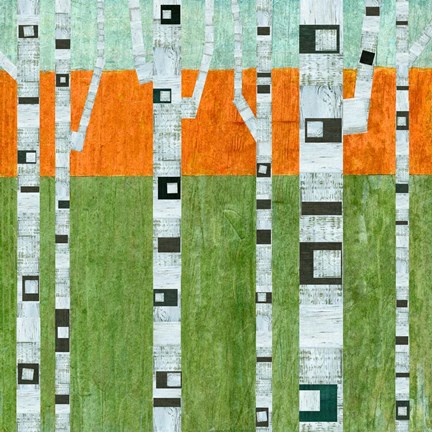 Framed Spring Birches Print