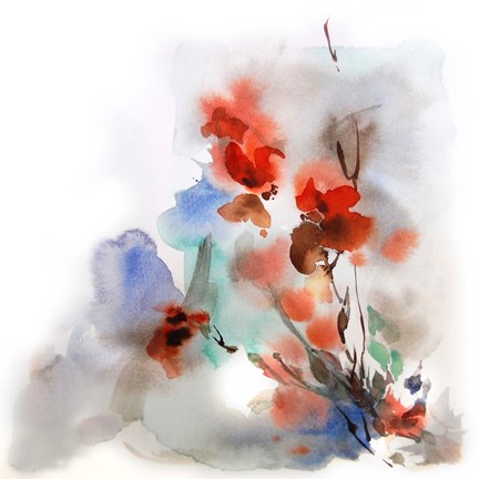 Framed Fall Flowers Print